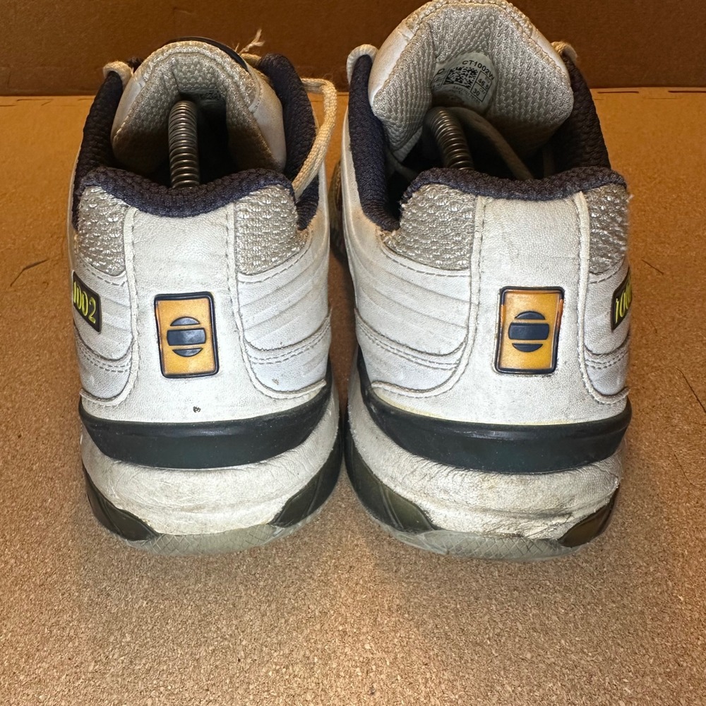 New Balance 1002 Mens Size 12D Tennis Shoes White Grey Orange CT1002W - Picture 7 of 11